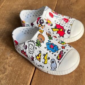 Native Shoes Kids Colorful Graphic Slip-On Sneakers